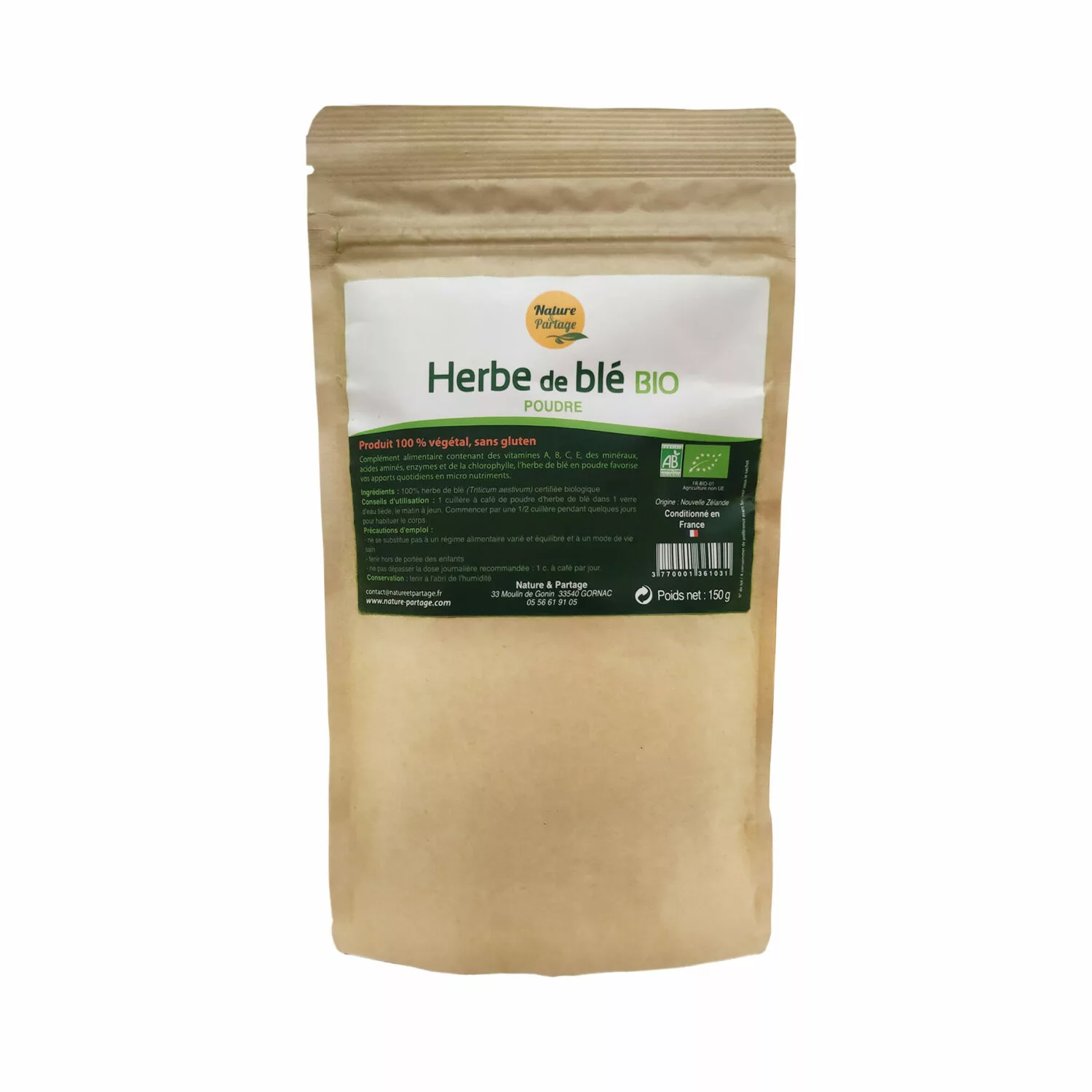 Herbe de Blé Bio - 150g