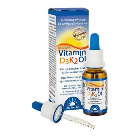 Vitamine D3 K2 huile 20 ml 2000 U.I